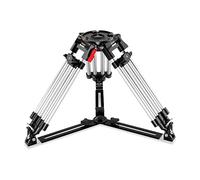 PROAIM Lever Friction HD Heavy-Duty Mitchell Baby Camera Tripod Stand con distanziatore in alluminio. Carico utile -200kg/440lb. Altezza di lavoro da 6-34". blocchi a leva rotanti (P-LLBT-MTCL)