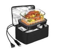 Proaustin Forno portatile - 12 V/24 V/110 - 120 V, mini scaldavivande elettrico da 80 W, per viaggi, auto, camion, hotel e ufficio