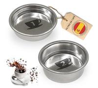 PROAX® Filtro per caffettiera Cecotec 51mm pressurizzato | Compatibile con caffettiere Cecotec, Delonghi, Ufesa e Breville | Set di 2 o 3 cazoletas | Ricambio Power Espresso 20 (Set 2 filtri (1 e 2