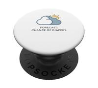 Probabilità di previsione del tempo per i nuovi genitori dei pannolini PopSockets PopGrip Adesivo