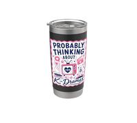 Probabilmente pensando a K Dramas K Drama Fan Bicchiere termico in acciaio inox doppia parete