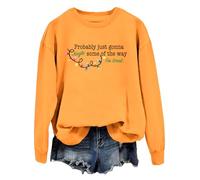 Probabilmente solo gonna Jingle Stanca Felpa Probabilmente solo Jingle Some Of The Way I'm Tired Shirt, Giallo-1., XXL