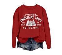 Probably Just Gonna Jingle Some Of The Way I'm Tired Felpa natalizia da donna maglione natalizio oversize a maniche lunghe pullover top maglione festivo accogliente vestito per feste di Natale