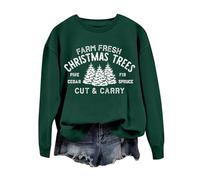 Probably Just Gonna Jingle Some Of The Way I'm Tired Felpa natalizia da donna maglione natalizio oversize a maniche lunghe pullover top maglione festivo accogliente vestito per feste di Natale