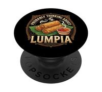Probably Thinking About Lumpia PopSockets PopGrip Adesivo