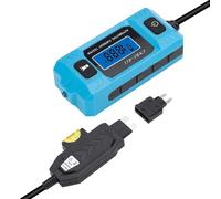 Probador de relés automotrices - Comprobador de 20 A 48 V con luz delantera | Probador de corriente automotriz de alta precisión con pantalla LCD para mantenimiento de talleres de reparación