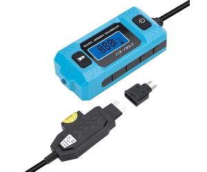 Probador de relés automotrices - Comprobador de 20 A 48 V con luz delantera | Probador de corriente automotriz de alta precisión con pantalla LCD para mantenimiento de talleres de reparación