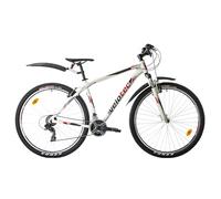 Probike PRO 29 pollici, mountain bike a 21 marce, da uomo, da donna a partire da 175 a 190 cm (bianco rosso)