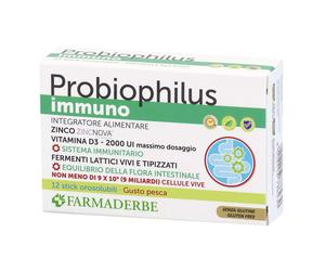 Probiophilus Immuno 12Stick Pack Orosolubili 12 G Gusto Pesca 12 g Pol