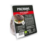 Probios Bagel Keto - Senza cereali e senza glutine - 75% di carboidrati in meno rispetto ai bagel tradizionali - Ricco di fibre - Perfetto per colazione e spuntini - 160g (2x80g)