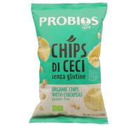 Probios Chips di ceci - Snack croccante senza glutine - Perfetto per antipasti e momenti conviviali - Ideale da condividere con familiari e amici - Confezione famiglia