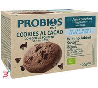 PROBIOS COOKIES CACAO GOCCE CIOCCOLATO SENZA ZUCCHERI 3 CONFEZIONI DA 40 G