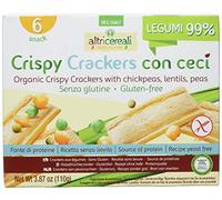 Probios Crispy Crackers con Ceci - Pacco da 12 x 110 g, Senza glutine