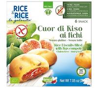 PROBIOS Rice & Rice - Cuor di riso ai Fichi Senza Glutine, 6 snack da 33,4 grammi