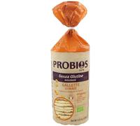 Probios gallette di mais biologiche con sale - gallette croccanti e gustose senza glutine - fonte di fibre e proteine vegetali - confezione da 12 x 100g