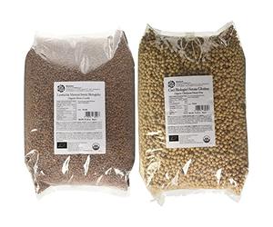 Probios Lenticchie Marroni Piccole Bio - 5 kg & Ceci S/G - Prodotto BIO - 5 kg