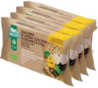 PROBIOS Crackers di Avena con Semi di Sesamo e Chia, 4x35 g