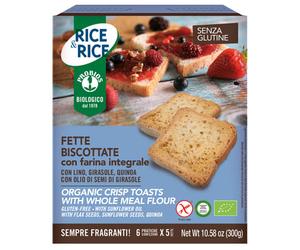 Probios RICE&RICE FETTE BISCOTTATE CON FARINA INTEGRALE 300 G