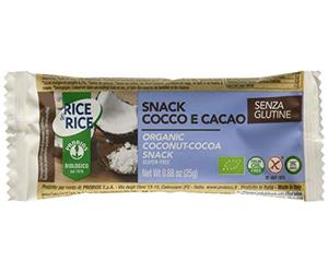 Probios Snack Cocco e Cacao Bio - 24 snack da 25 g, Senza glutine