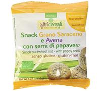 Probios Snack Saraceno e Avena, con Semi di Papavero - 35 gr, Senza glutine
