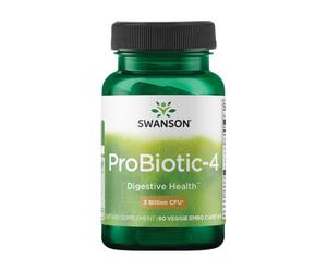Probiotic-4 - miscela di 4 ceppi probiotici Swanson (60 capsule)