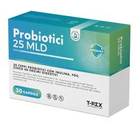 Probiotici 25 MLD con 30 Ceppi Inulina FOS Zinco ed Enzimi Digestivi Fermenti
