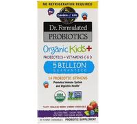 Probiotici Dr. Formulated Organic Kids+, Berry Cherry - 30 compresse masticabili