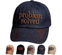 Problem Solved Baseball Caps, Problem Solved Baseball Caps, I'm Ok, It's Not My Blood Cap Halloween Unisex Horror Hat Donna Uomo Unisex, e, Taglia unica