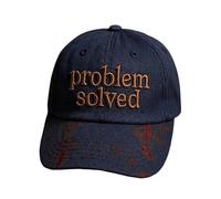 Problem Solved Cap Cappello di Halloween Cappello da Baseball Unisex Casual Scuro Macchia di Sangue Cappello Per Le Donne Degli Uomini Cappelli di Halloween Divertente Horror Cap