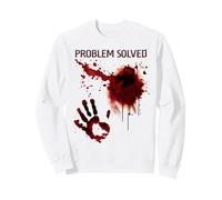 Problema Risolto Camicia sanguinosa Zombie Sangue Macchiato Orrore Felpa