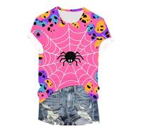 Problema risolto T Shirt Costume Halloween Donna Bloody Horror Costume Sanguinante T-shirt Blood Alto Problem Solved Tunica, Rosa., XL