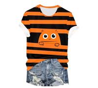 Problema risolto T Shirt Costume Halloween Donna Bloody Horror Costume Sanguinante T-shirt Blood Alto Problem Solved Tunica, Orange-d, M