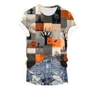 Problema risolto T Shirt Costume Halloween Donna Bloody Horror Costume Sanguinante T-shirt Blood Alto Problem Solved Tunica, Grigio-a., L