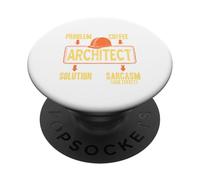 Problema Soluzione Caffè Sarcasmo Divertente Architettura Presente PopSockets PopGrip Adesivo