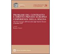 Problemi del contratto e diritto privato europeo