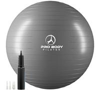 ProBody Pilates Esercizio Palla - Anti-Scoppio Sfera dell'equilibrio di Yoga di Forma Fisica di qualità Professionale 65 cm Argento