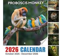 Proboscis Monkey 2026 Calendar: Jungle oddballs with unforgettable noses