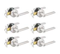 Probrico interior privacy maniglia porta serratura per camera da letto o in bagno Leverset 6 confezione finitura in nichel spazzolato