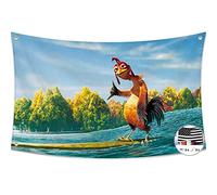 Probsin Bandiera a forma di pollo, 9 x 1,5 m, divertente bandiera per feste, cartelli da cortile, decorazione per la casa, poster da appendere per stanza universitaria, grotta, sfondo fotografico di