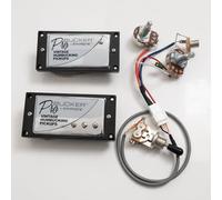 ProBucker Alnico - Set di 2 pickup Humbucker per pickup Gibson Les Paul, pickup al collo e al ponte, cablaggio a 2 conduttori 1V1T, collo (7,5 K, 50 mm) + ponte (8,4 K, 52 mm), potenziamento tono
