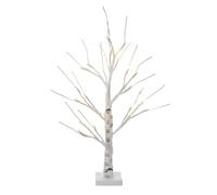 Probuk Albero di Betulla LED, 60cm/2ft 24 Bianco Caldo Artificiale LED Albero di Betulla,Batteria/USB Alimentato LED Albero Bonsai Lampada da Tavolo per Natale Festa San Valentino Pasqua Nozze Decor