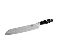 Probus 673102 Trinity - Coltello Santoku 34 cm, affilato a mano, coltello da cucina di alta qualità, coltello universale, manico in plastica POM, argento/nero