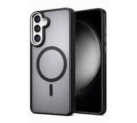ProBytes Custodia magnetica nera per Samsung S26, bumper integrale in TPU, compatibile con Qi e MagSafe, retro in policarbonato opaco, bordi rialzati per fotocamera, protezione antigraffio e cadute