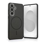 ProBytes Custodia magnetica nera per Samsung S26, bumper integrale in TPU | Compatibile con Qi e MagSafe | Retro in policarbonato temperato lucido | bordi rialzati dello schermo della fotocamera |