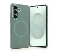 ProBytes SAGE - Custodia magnetica per Samsung S26 Plus, bumper integrale in TPU, compatibile con Qi/MagSafe, retro in policarbonato temperato lucido, bordi rialzati della fotocamera, protezione da