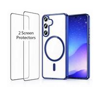 ProBytes Subtle Shade - Custodia in gel TPU + 2 pellicole protettive in vetro 9H per Samsung S26 Plus, compatibile con Qi/MagSafe, antiurto di grado militare, anti-giallo/antigraffio, anello magnetico