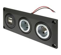 ProCar 67326500 Presa da incasso Spine combinate, con USB