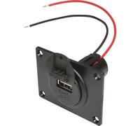 ProCar 67332601 Presa Power da incasso USB con piastra di montaggio e coperchio