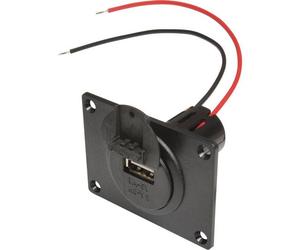 ProCar 67332601 Presa Power da incasso USB con piastra di montaggio e coperchio