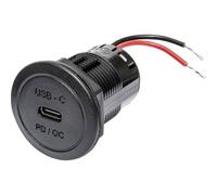 ProCar 67351050 Presa da incasso Power USB-C PD/QC 60 watt senza LED 12 V, 24 V